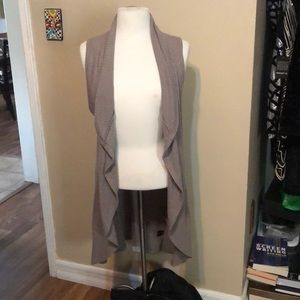 Angl no sleeve tan sweater